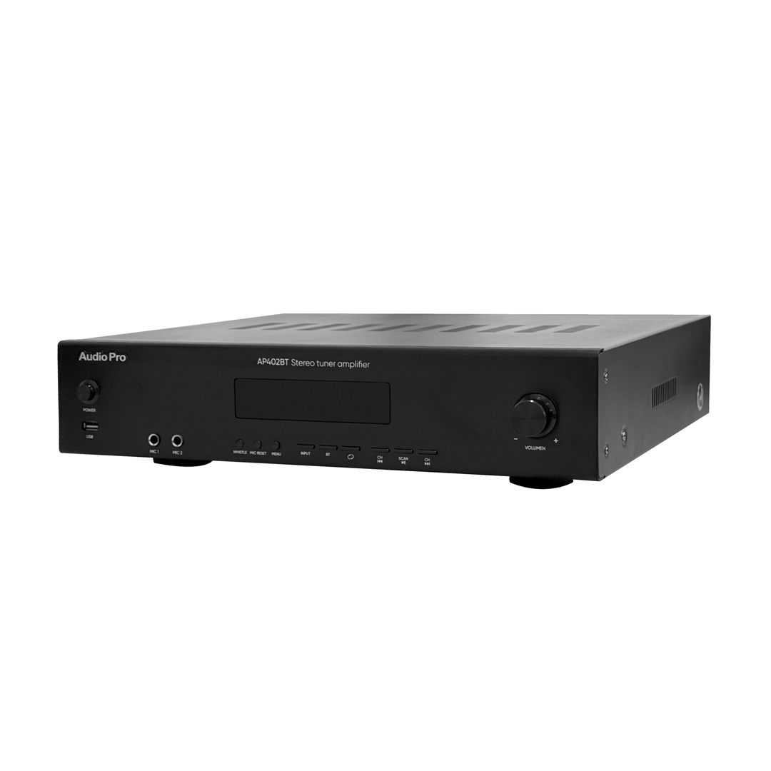 Amplificador con Bluetooth, USB, Radio FM AudioPro AP-402BT