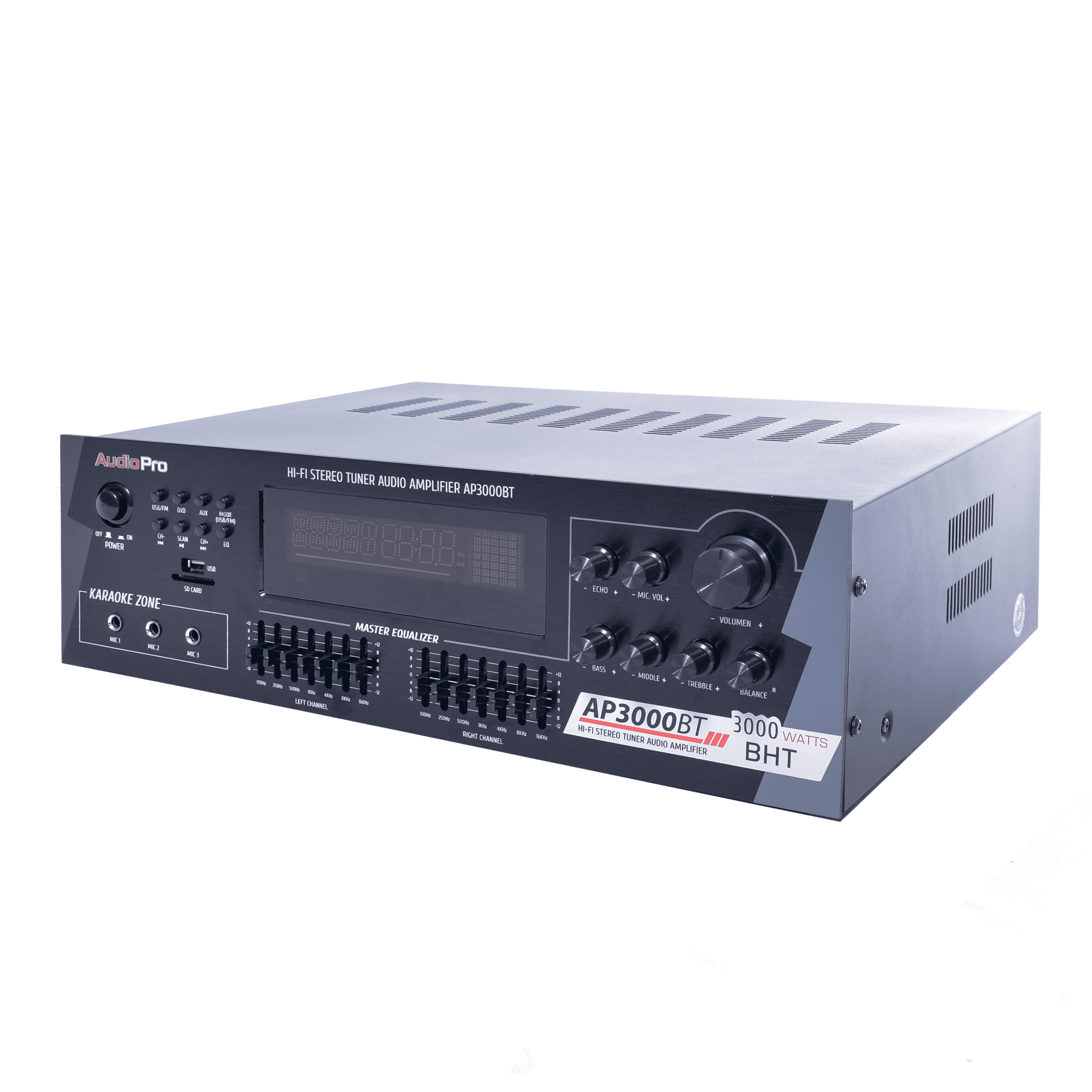 Amplificador con Bluetooth, USB, Radio FM AudioPro AP3000BT