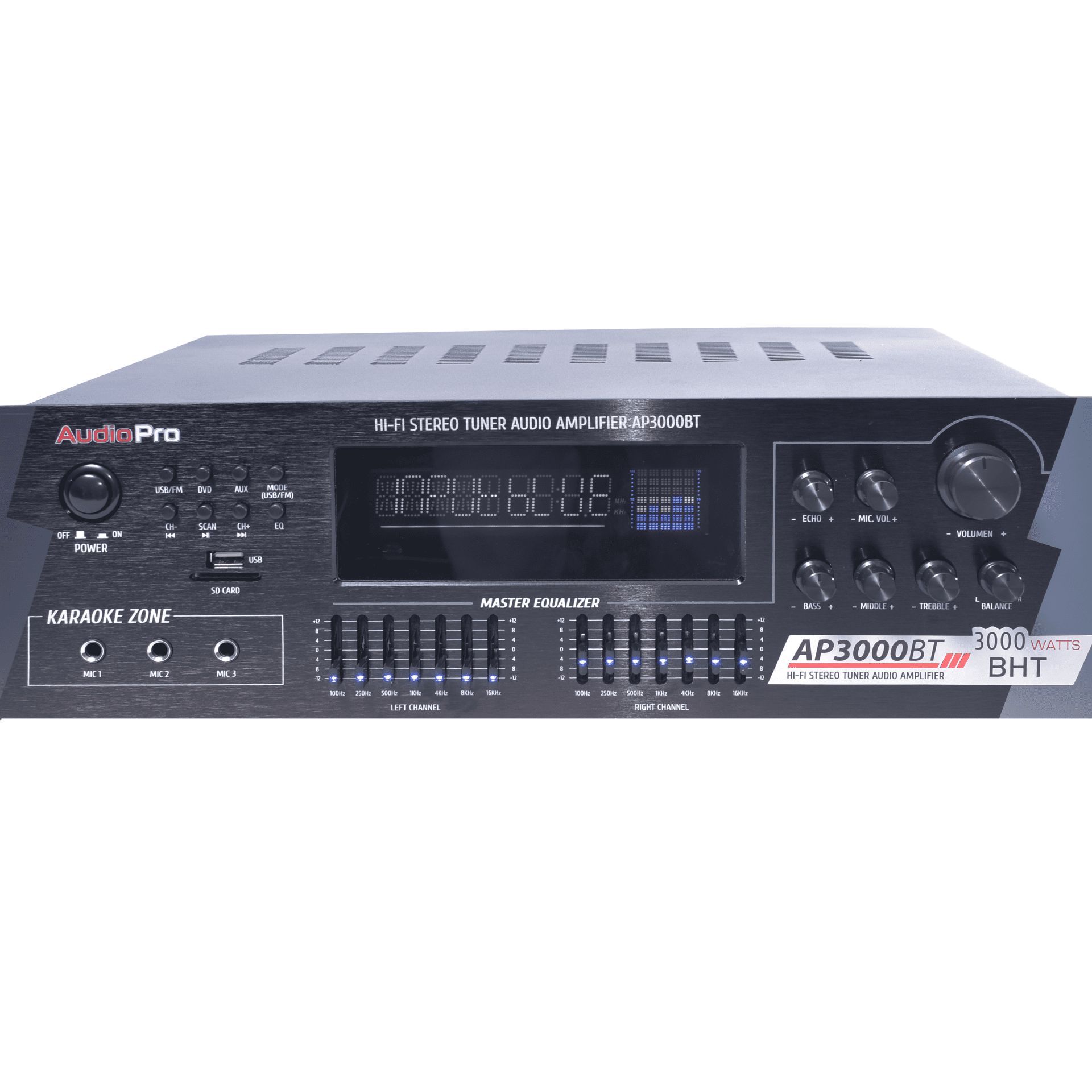 Amplificador con Bluetooth, USB, Radio FM AudioPro AP3000BT