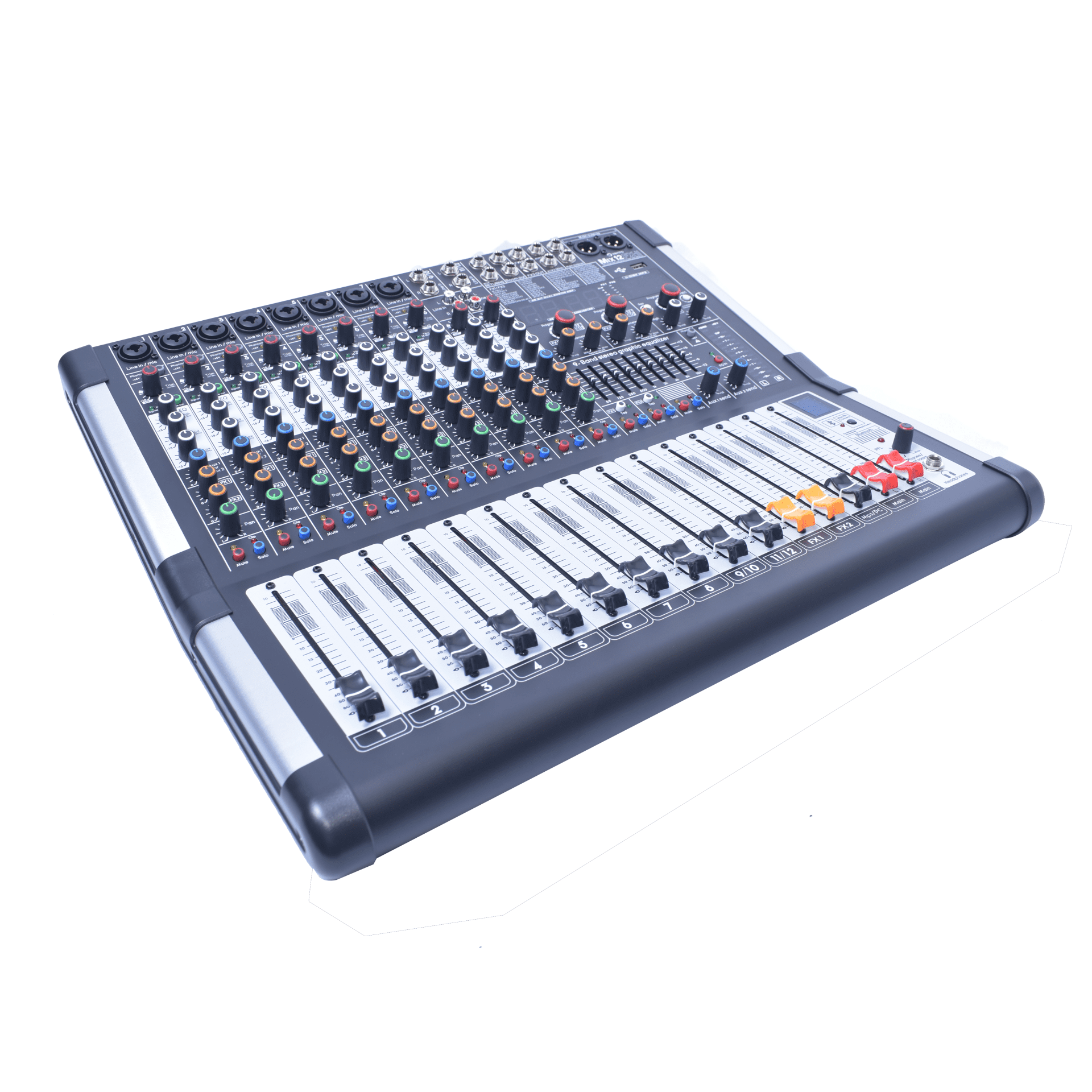 Consola de Audio Pasiva 12 Canales con Efectos Vento MIX12FX-II