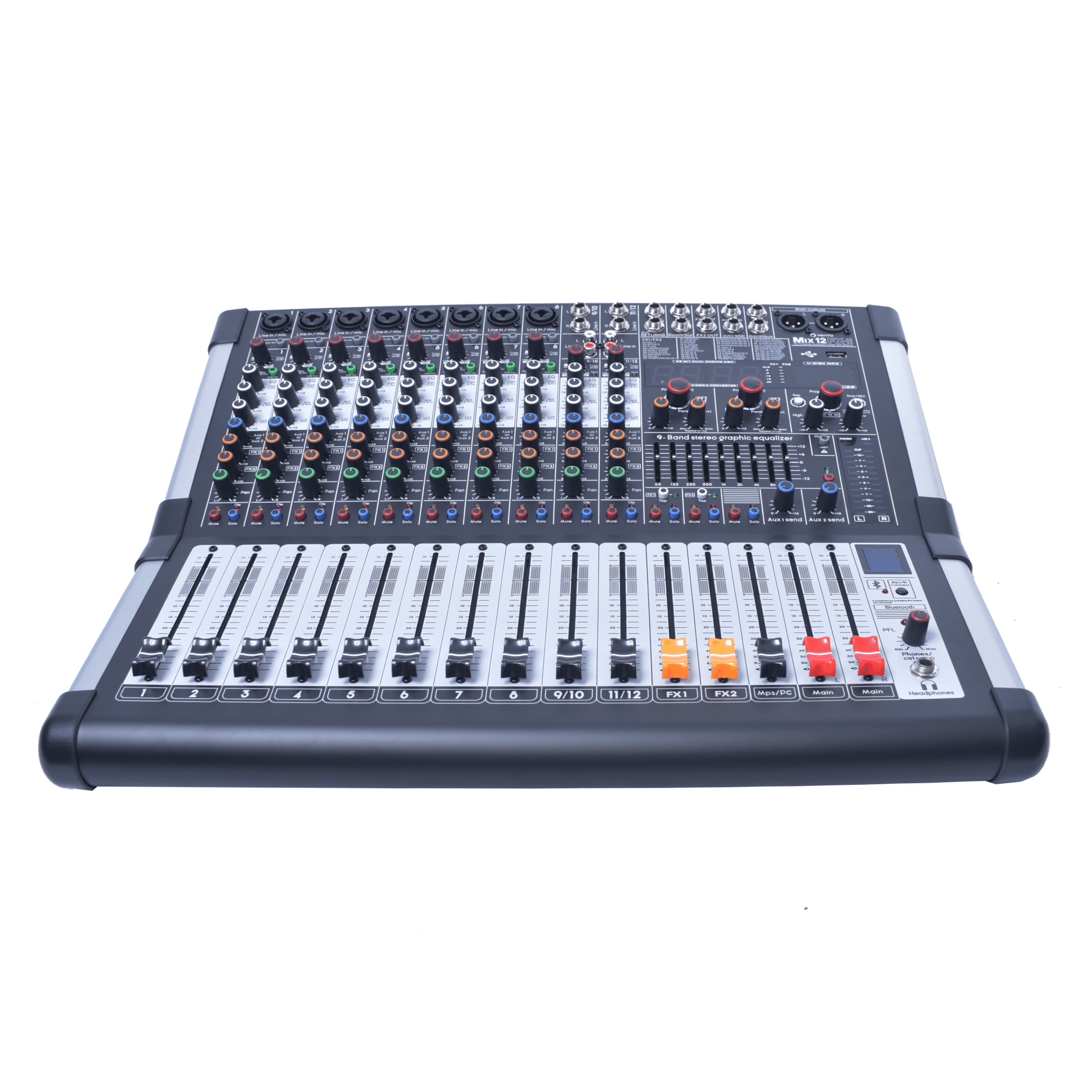 Consola de Audio Pasiva 12 Canales con Efectos Vento MIX12FX-II