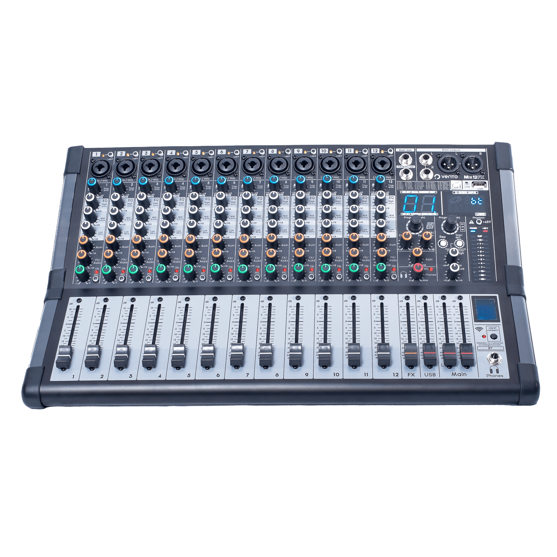 Mezclador de Audio Pasivo 12 Canales con Efectos Vento MIX12FX