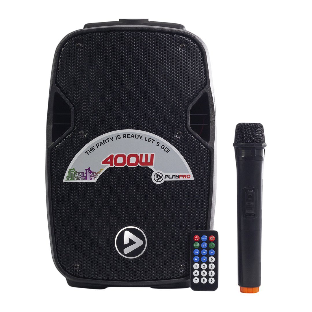 Cabina recargable de 8 pulgadas con bluetooth PlayPro Party 400