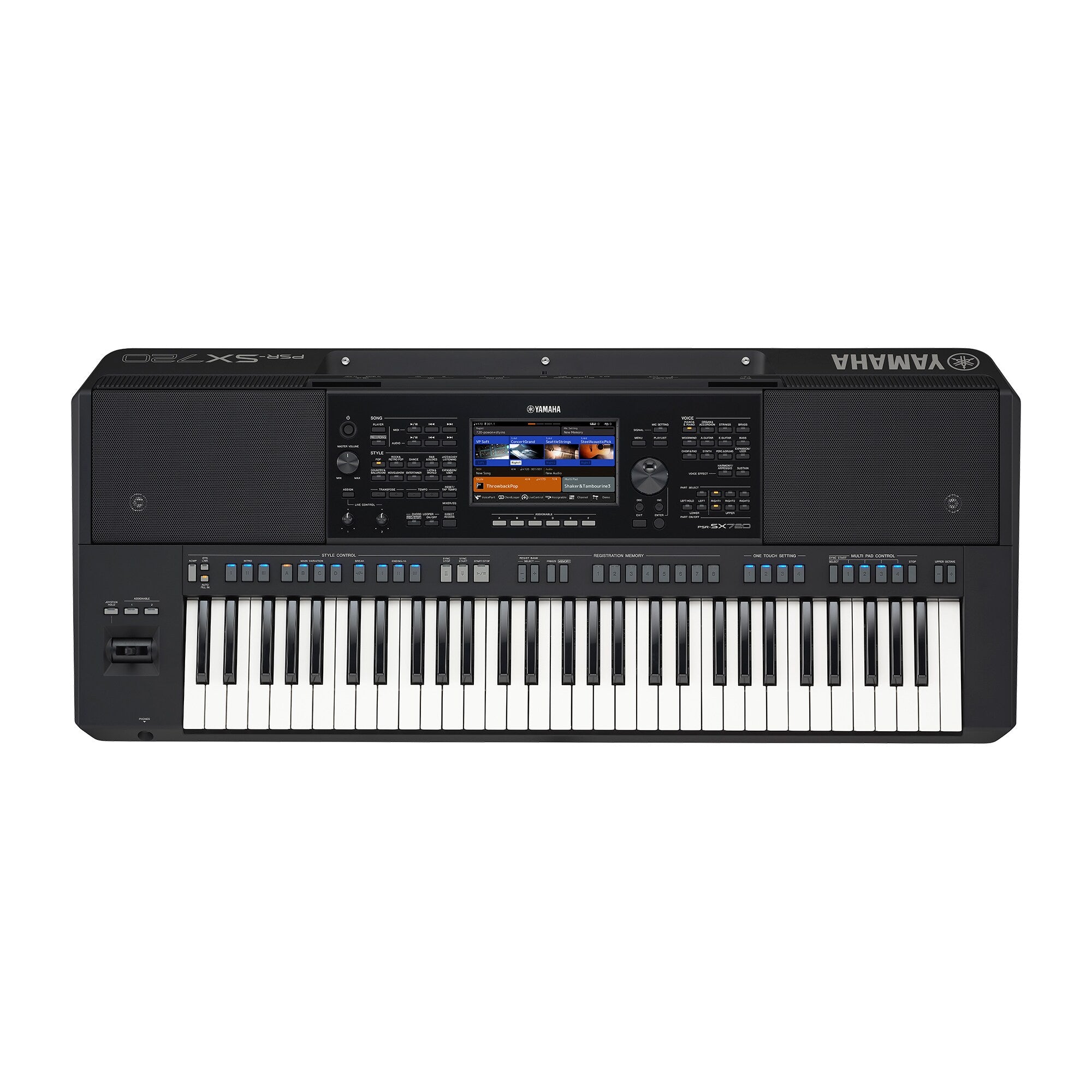 FOTO SUPERIOR TECLADO COMPLETO PSR-SX720