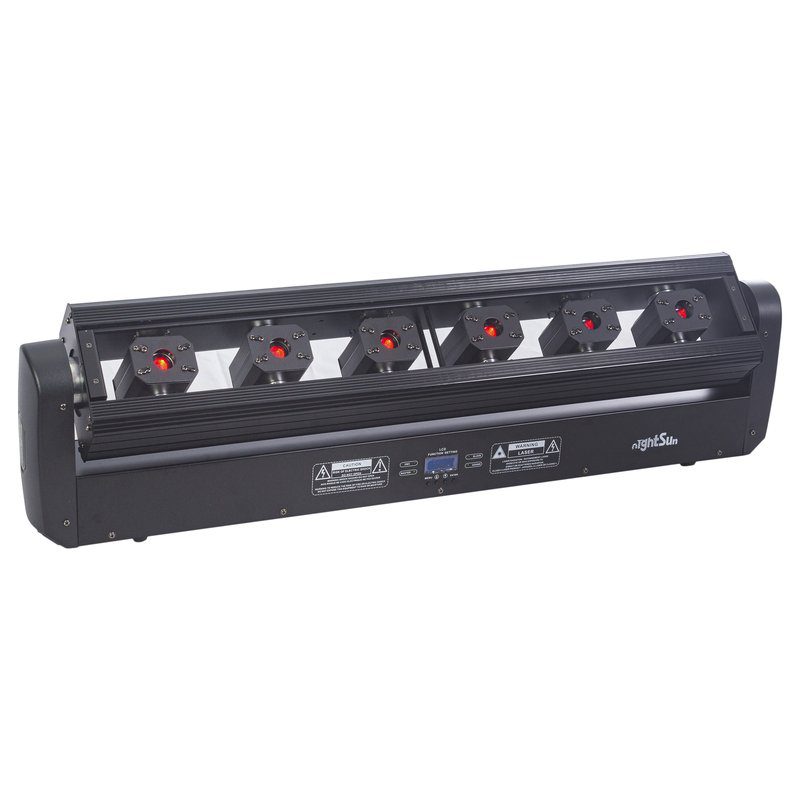 Láser profesional de 6 cañones rojos – 500 mW NightSun SD504