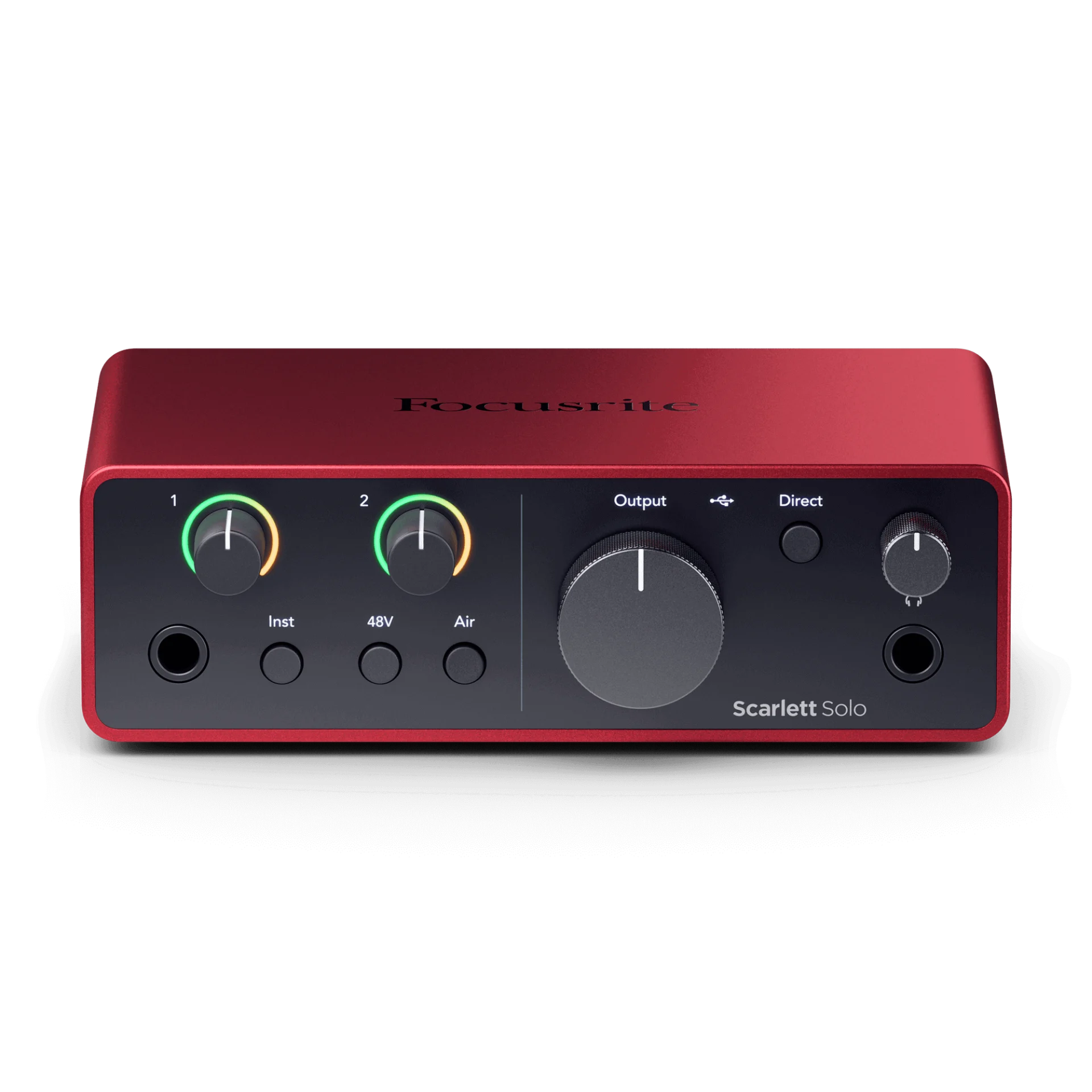 Interfaz de Audio Focusrite Scarlett Solo Roja 4ra Generación