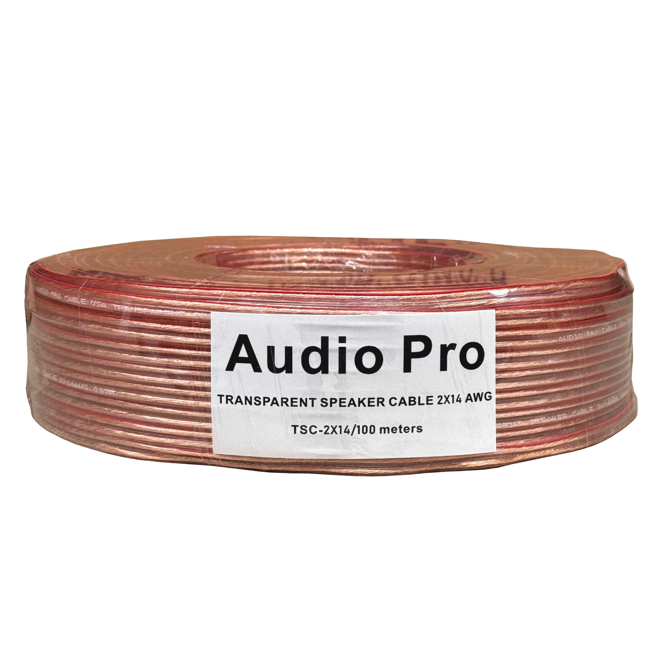 Rollo de Cable de 100m Desoxigenado de 2x14 AudioPro TSC-2X14