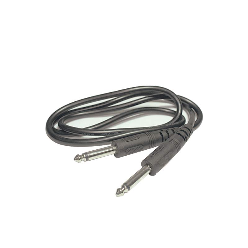 Cable de conexión con plug jack TS/TS 1/4" para Receptor WM332 y sistema de audio como cabinas activas, consolas, mixers, bafles, equipos de sonido