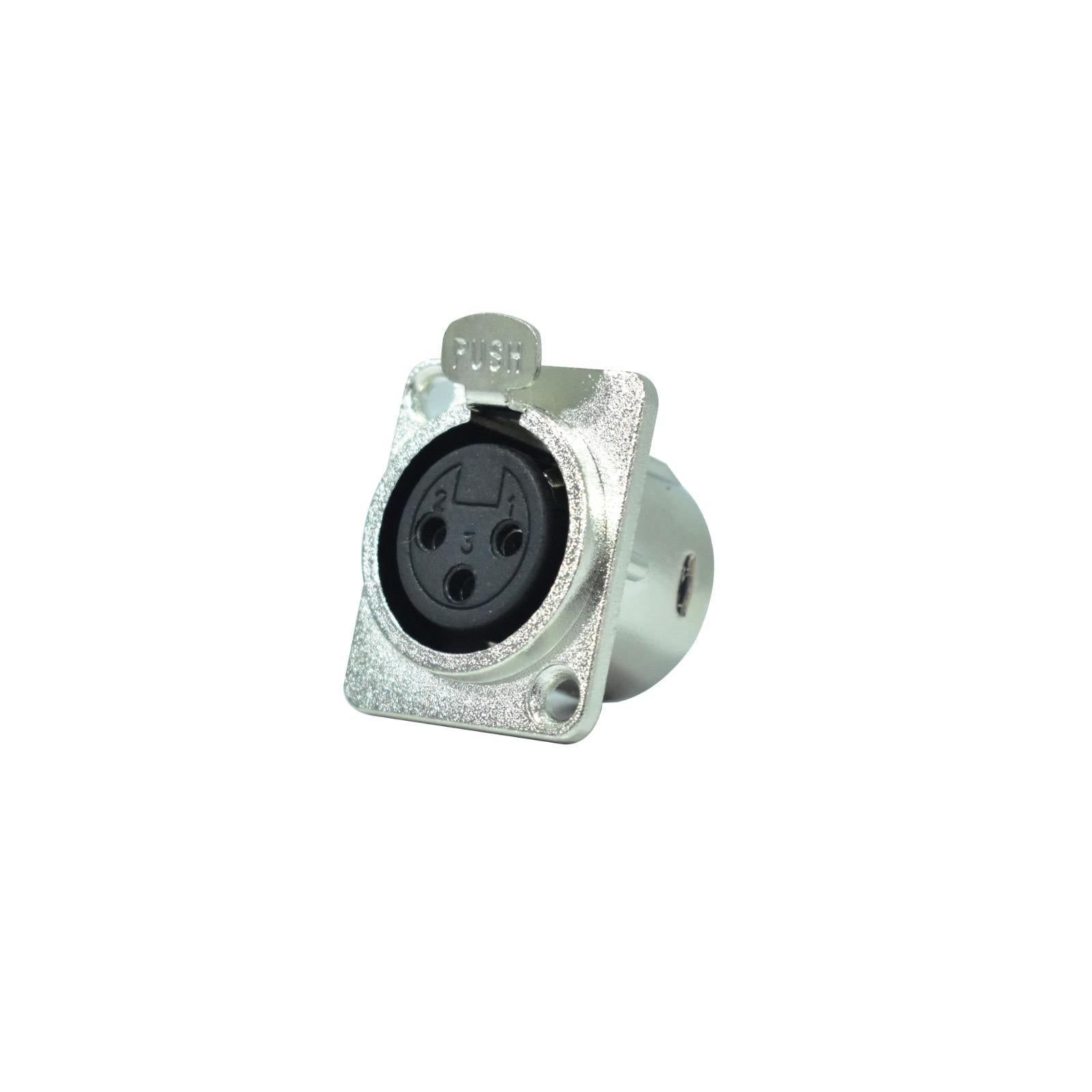 Conector Profesional XLR Hembra De Chasis Vento VC3XLR-HS