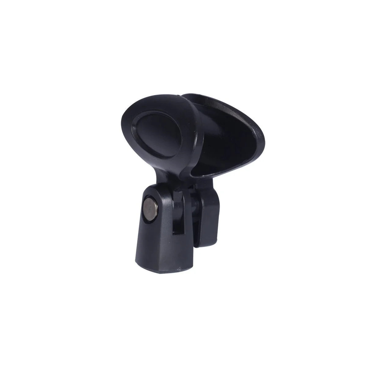 Holder para micrófono AudioPro H4M negro con clip de goma para bases y atriles profesionales