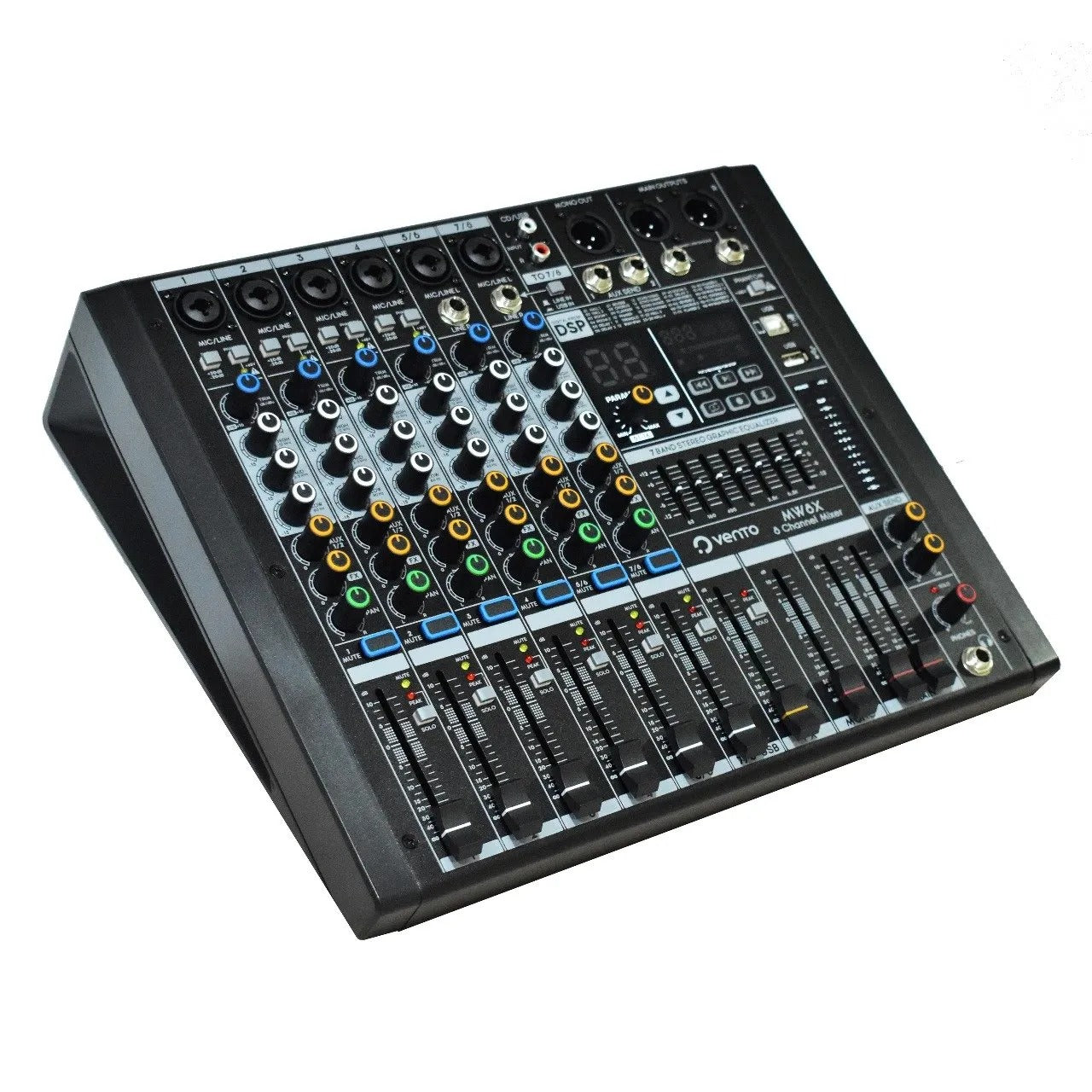 Mezclador de Audio Pasivo 8 Canales con Efectos Vento MW8X