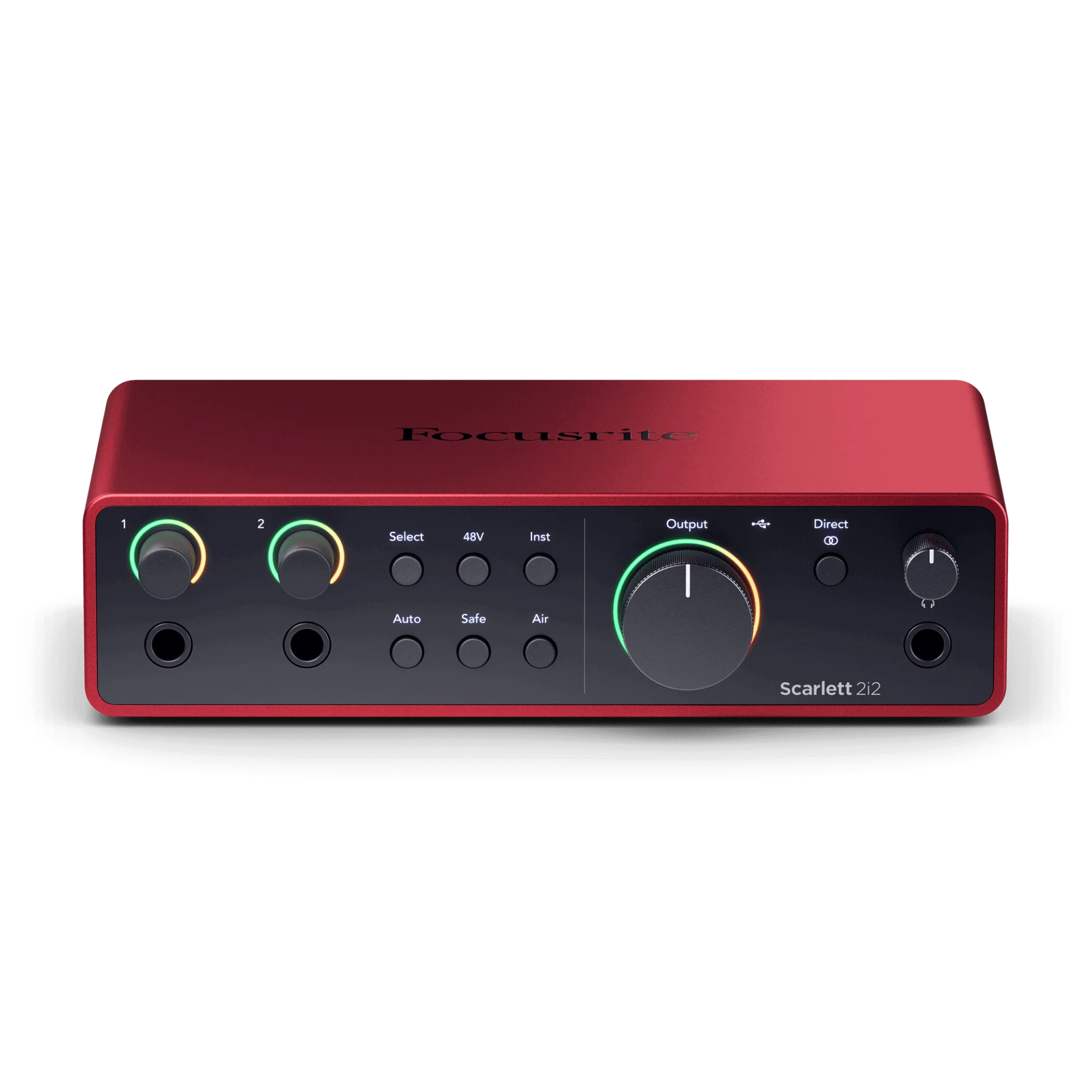 Interfaz de Audio Focusrite Scarlett 2i2 Roja 4ra Generación