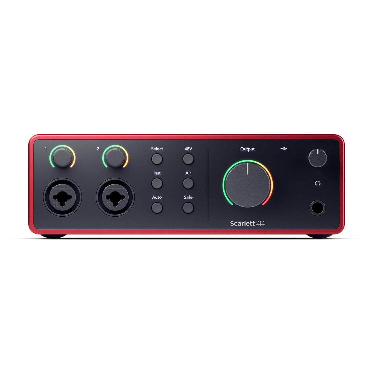 Interfaz de Audio Focusrite Scarlett 4i4 Roja 4ta Generación