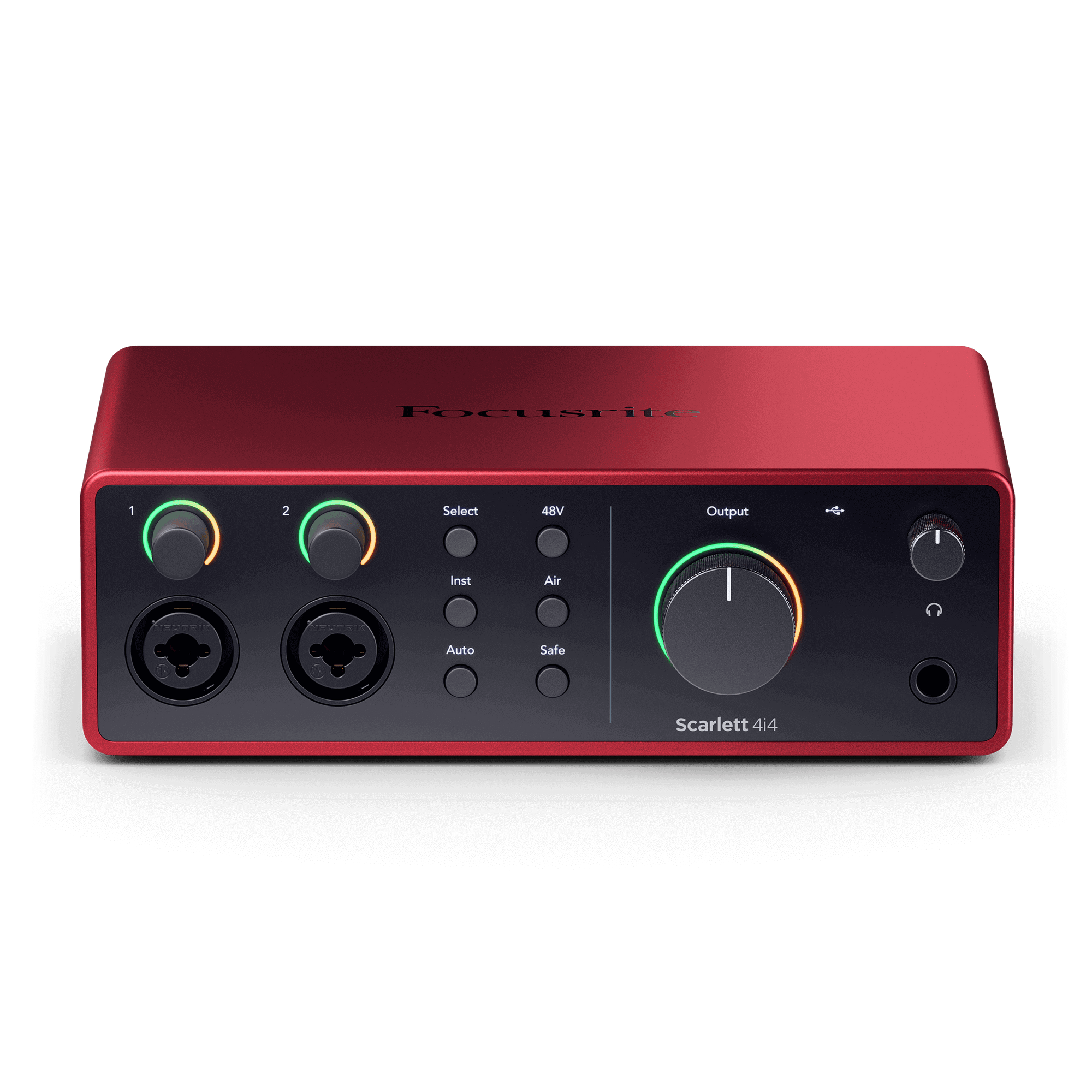 Interfaz de Audio Focusrite Scarlett 4i4 Roja 4ra Generación