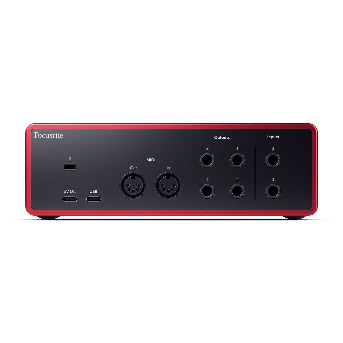 Interfaz de Audio Focusrite Scarlett 4i4 Roja 4ta Generación