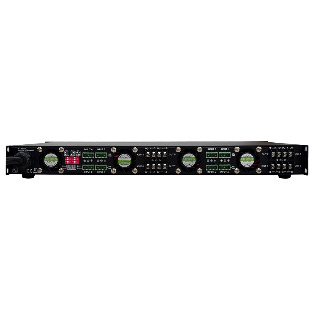 Amplificador de Ocho Canales Vento V4008X