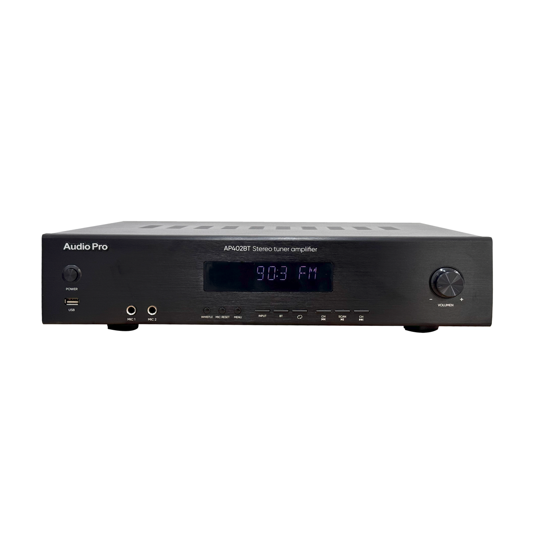 Amplificador con Bluetooth, USB, Radio FM AudioPro AP-402BT