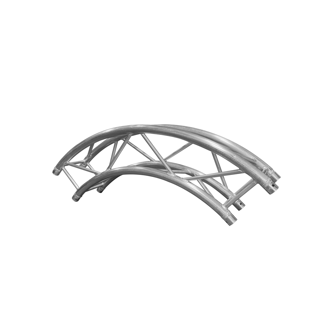Tramo Círcular de Truss Vento Cuadrado 290×290 mm, Tubo Principal 3 mm, Tramo de 2 Metros VTS294-CIRCLE-2M