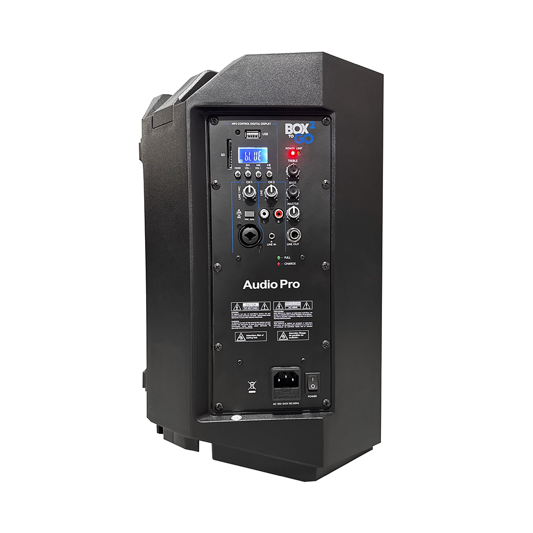 BOX to GO² – Cabina Activa Recargable Audiopro de 8” pulgadas