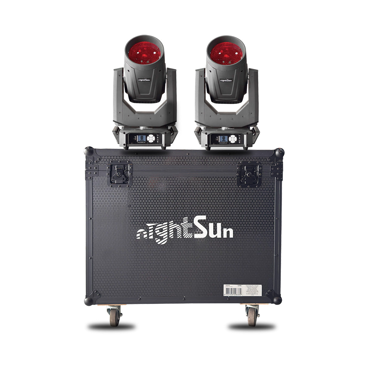 Combo Tour: 2 Cabezas Móviles KBB300 (300W LED Beam) + Flight Case Gratis