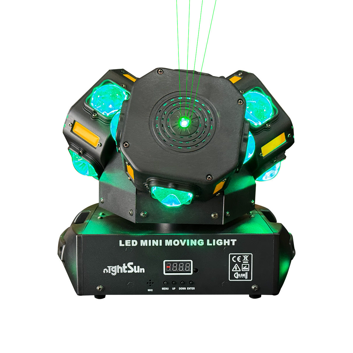 Cabeza Móvil Multiefectos SPB415F1 — LED 3 Heads Gecko
