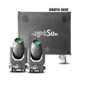 Combo Tour: 2 Cabezas Móviles GPB400 (400W LED 3 en 1) + Flight Case Gratis