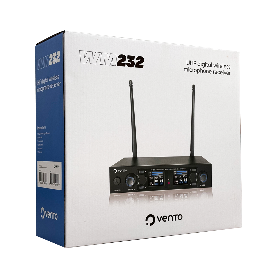 Receptor de Señal Inalámbrico Vento WM232 – UHF Profesional