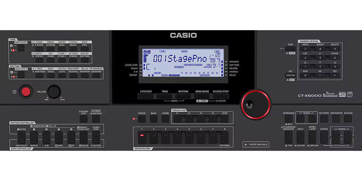 Teclado Casio CT-X5000 Con Adaptador