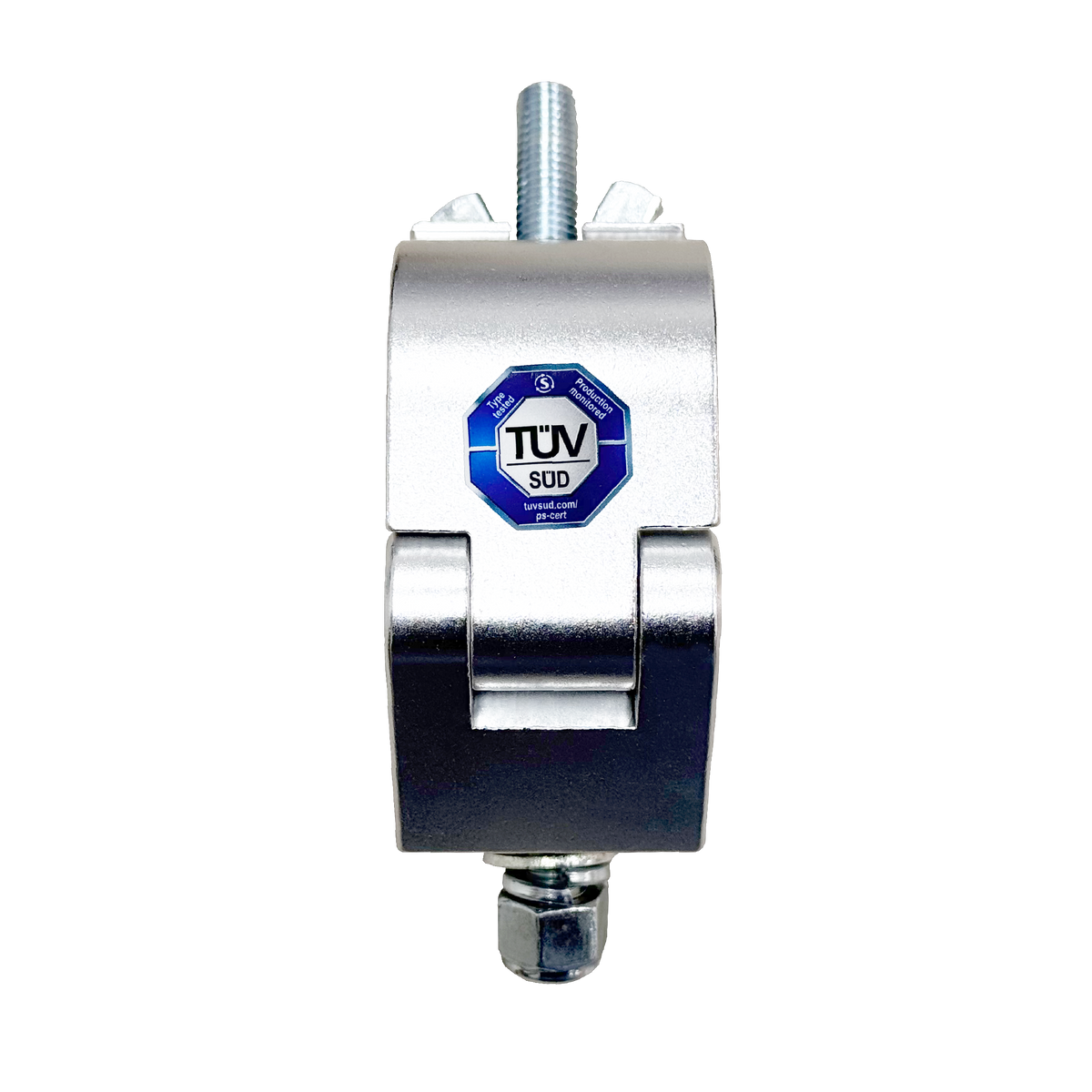 Clamp Vento 48-51mm certificado TÜV SÜD para rigging profesional