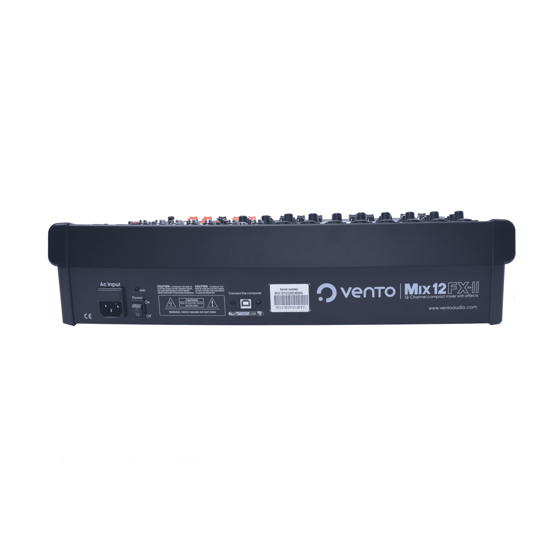 Consola de Audio Pasiva 12 Canales con Efectos Vento MIX12FX-II