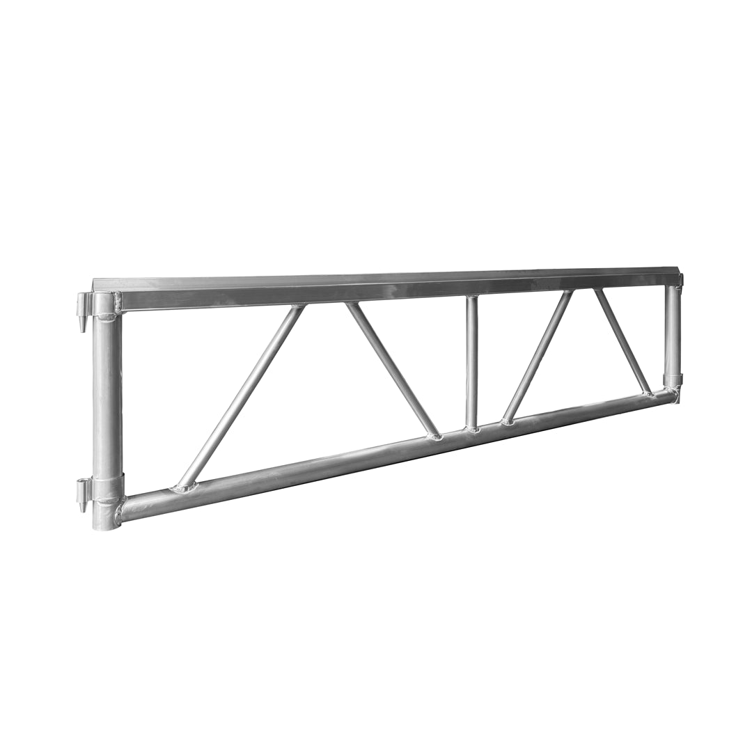 Vista lateral del soporte Vento para sistema de tarima modular