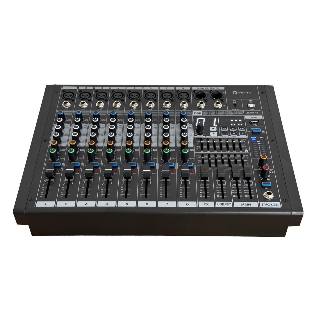 Mezclador de Audio Activo  8 Canales con Efectos Vento P-MW8X