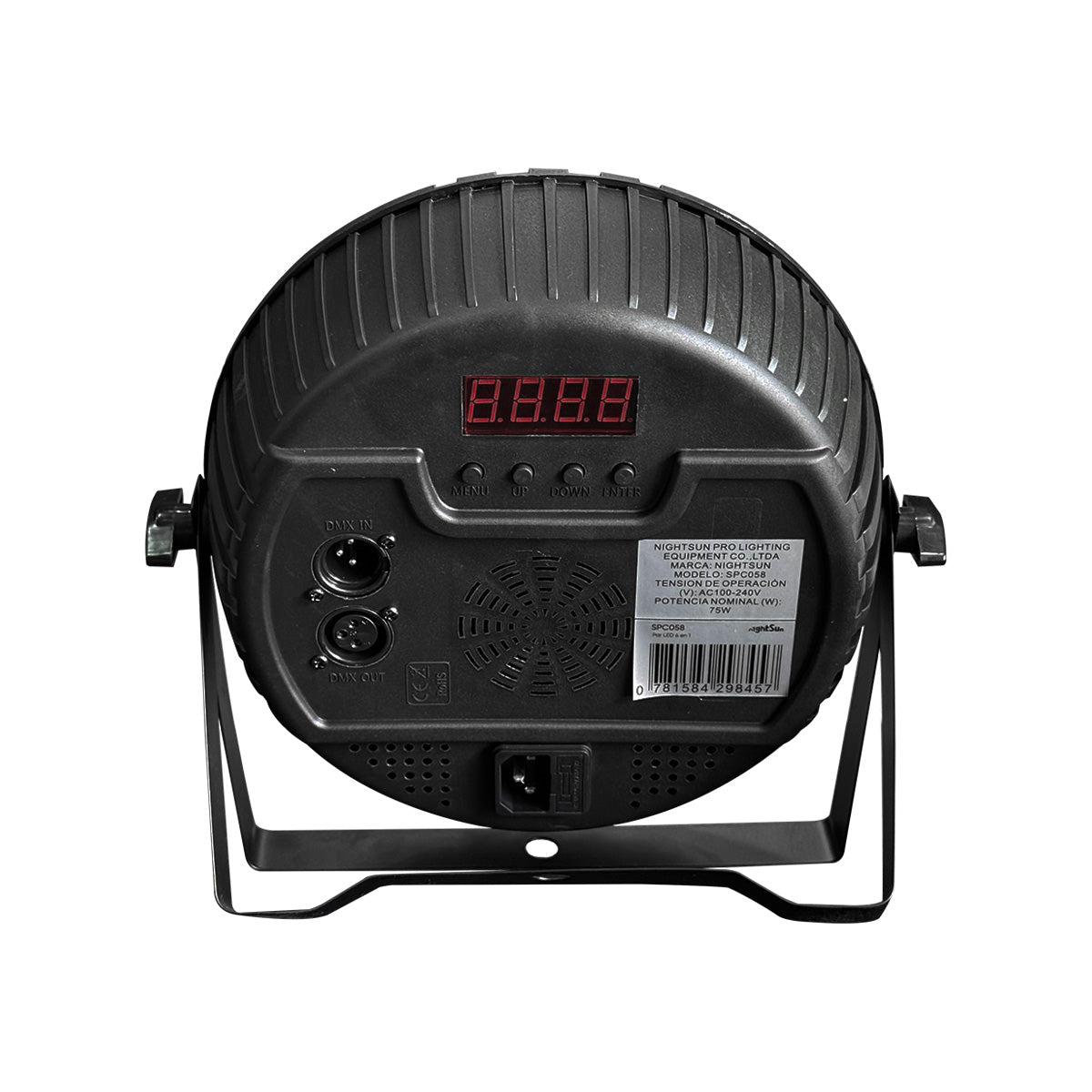 PAR LED SPC058 — 18x4W RGBWAP 6 en 1 con Tira LED