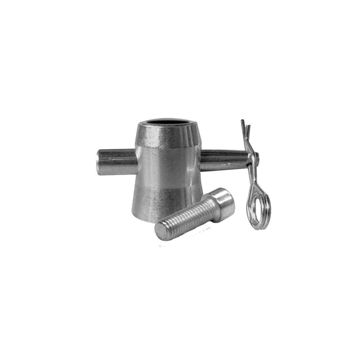 Conector Cónico TSA-03-1 Vento para Truss | Spigot + Pins + R-Clips
