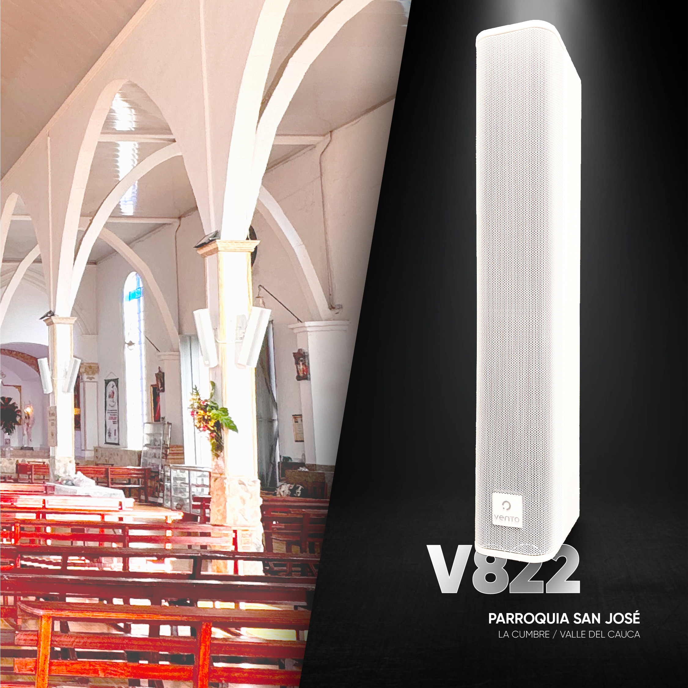 Parlante Ambiental de 8 pulgadas V822