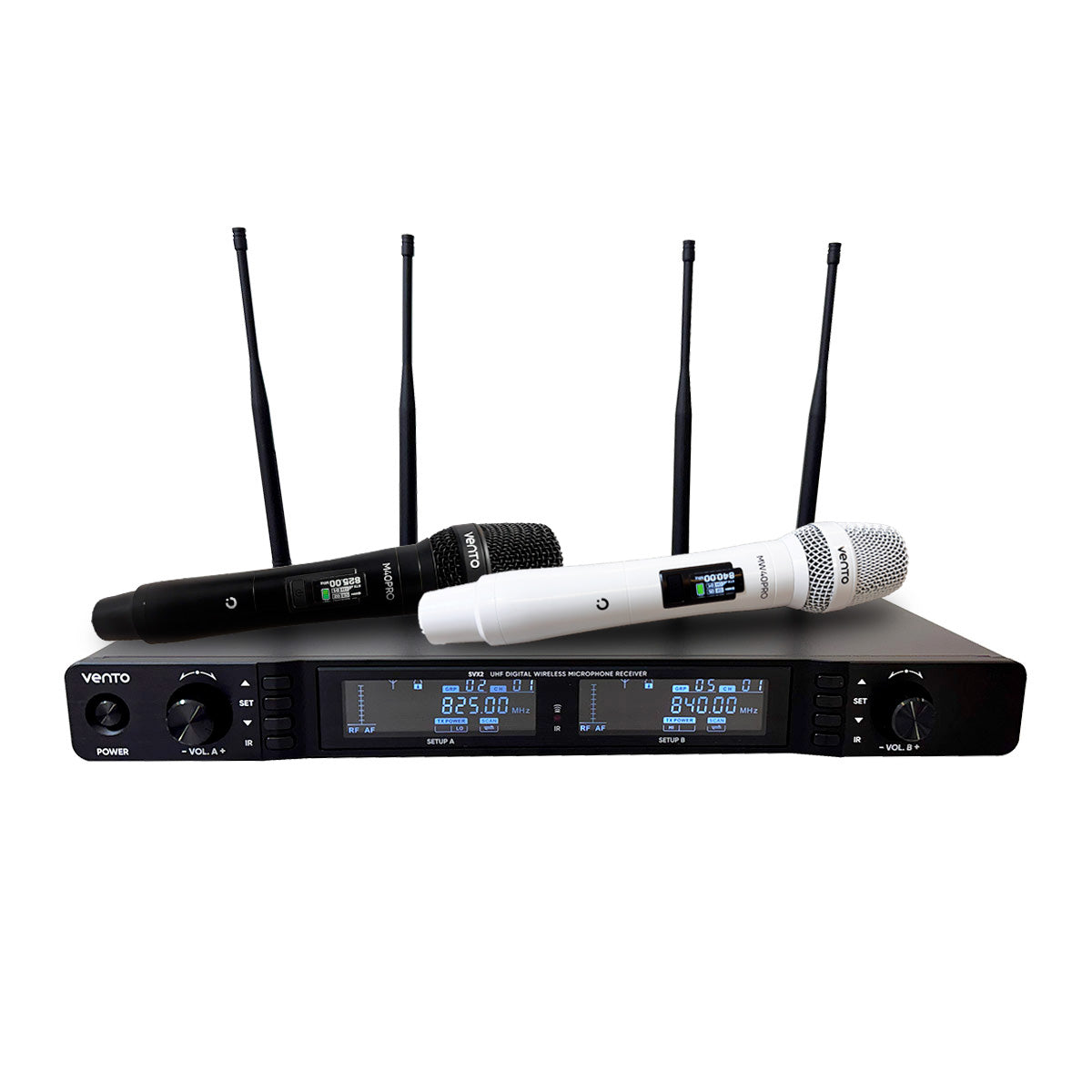Sistema de microfonos Inalámbricos x2 Dual True Diversity Vento SVX2