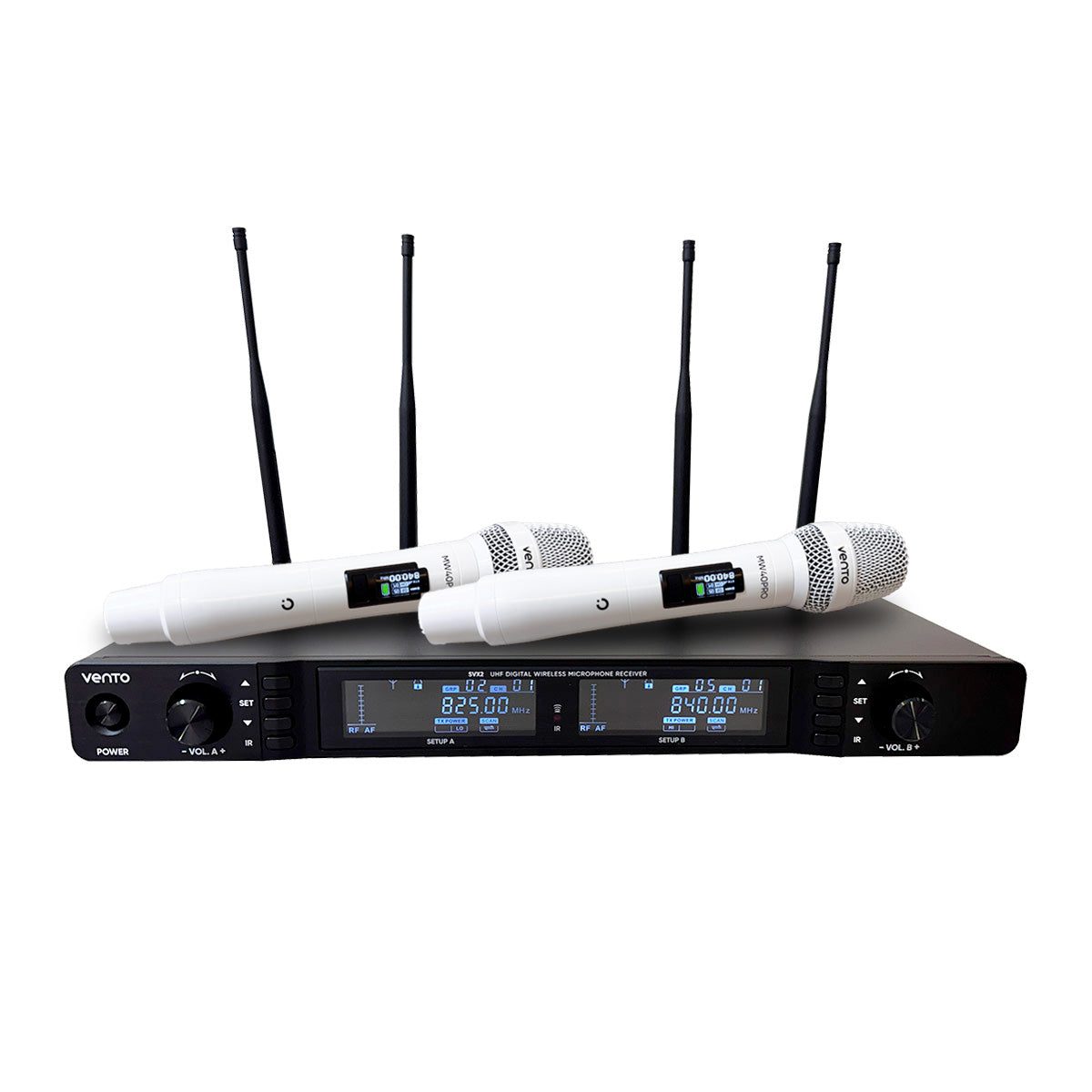 Sistema de microfonos Inalámbricos x2 Dual True Diversity Vento SVX2