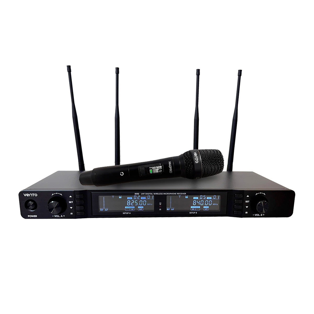 Sistema de microfono Inalámbrico x1 Dual True Diversity Vento SVX2