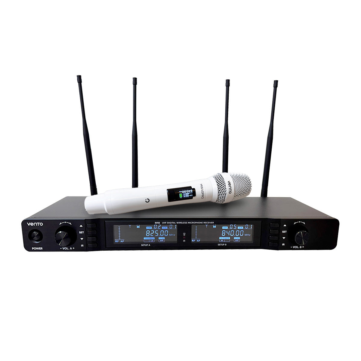 Sistema de microfono Inalámbrico x1 Dual True Diversity Vento SVX2