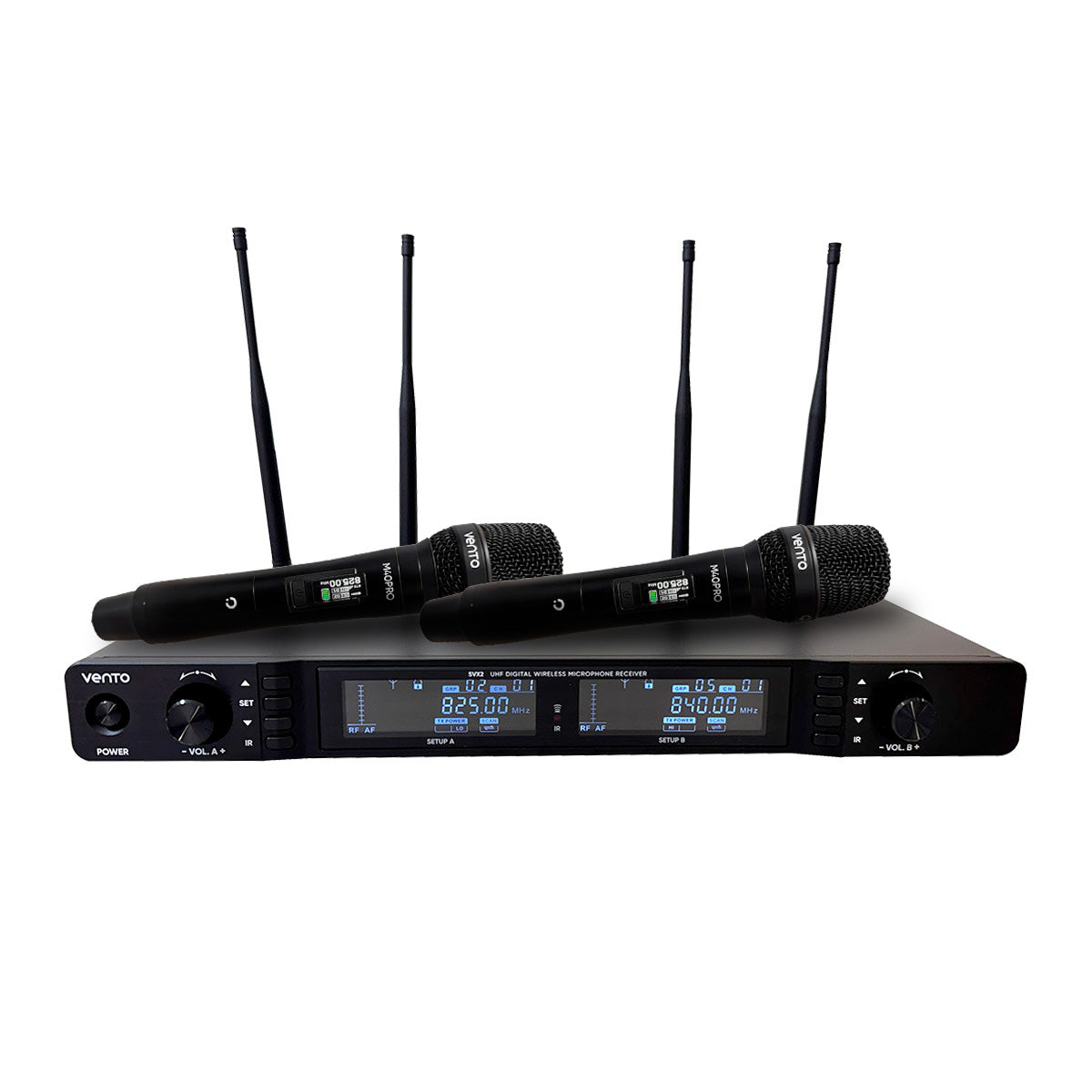Sistema de microfonos Inalámbricos x2 Dual True Diversity Vento SVX2