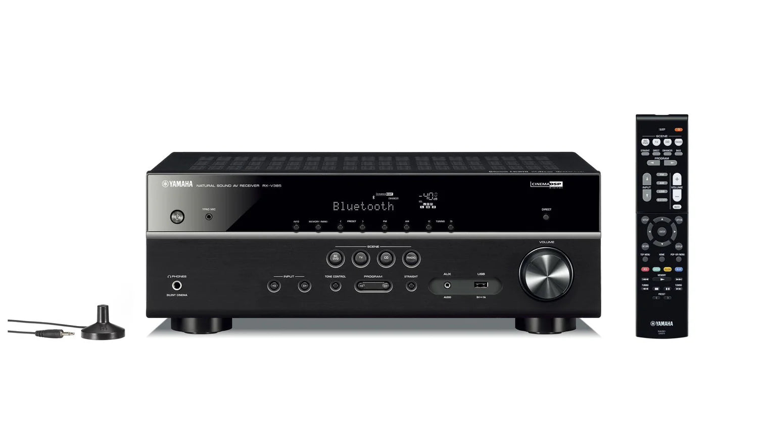 Amplificador Yamaha RX-V385 con Bluetooth (receptor AV)