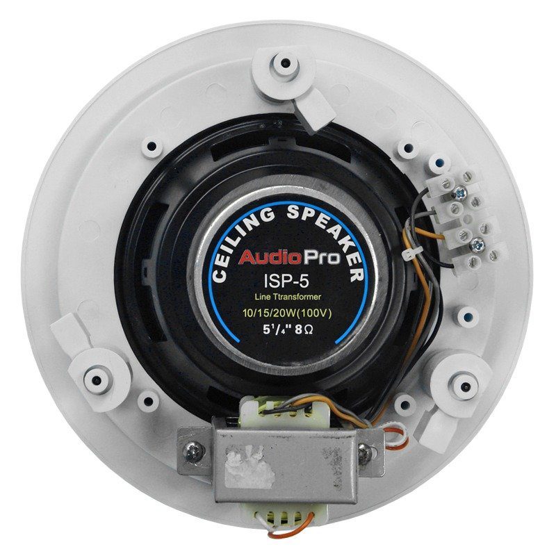 Bafle ambiental de empotrar ISP5 AudioPro de 5.3" blanco con transformador