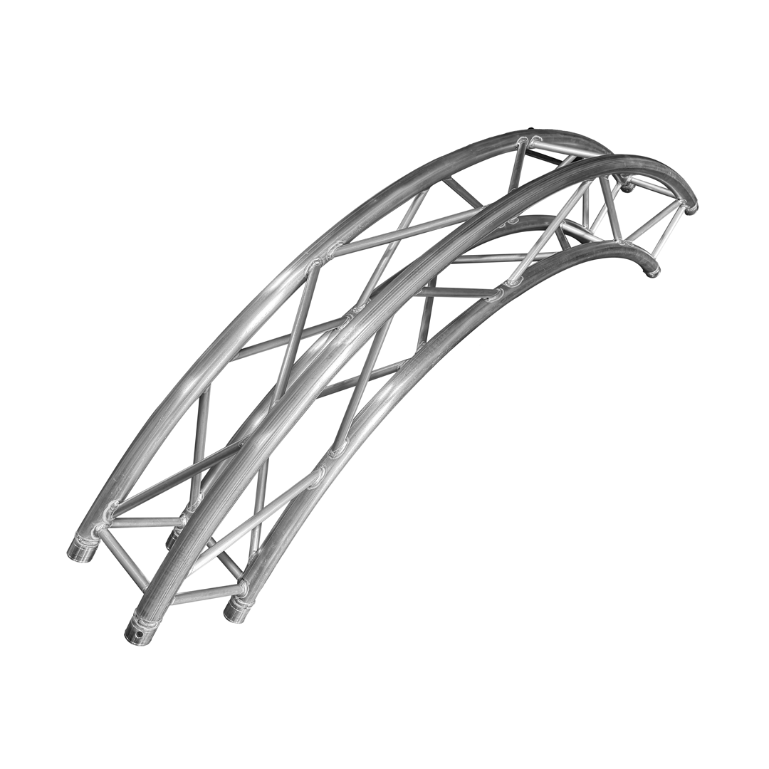 Tramo Círcular de Truss Vento Cuadrado 290×290 mm, Tubo Principal 2mm, Tramo de 3 Metros VTS294-CIRCLE-3M