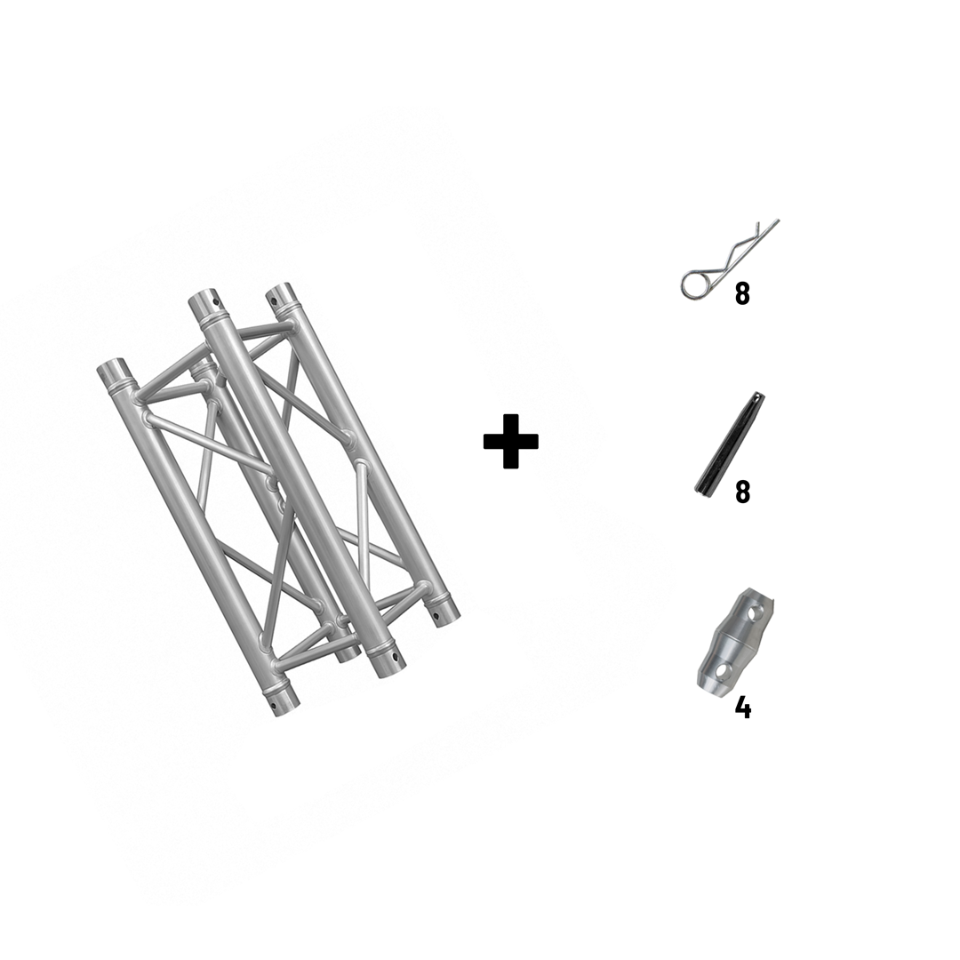 Truss Vento cuadrado 290mm×290mm, Tubo Principal 2mm, Tramo de 0.5 MTS VTS294-500