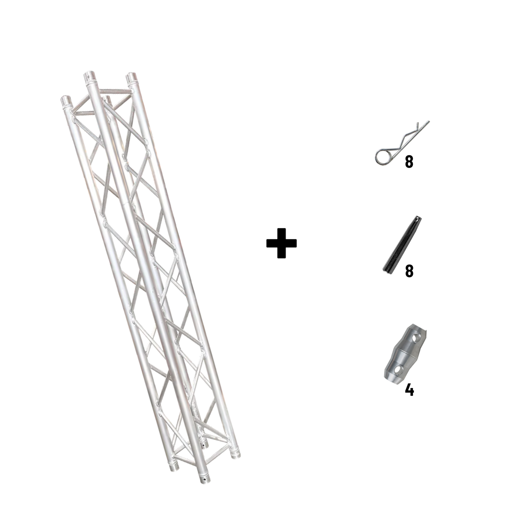 Truss Vento cuadrado 290mm×290mm, Tubo Principal 2mm, Tramo de 2 MTS VTS294-2000