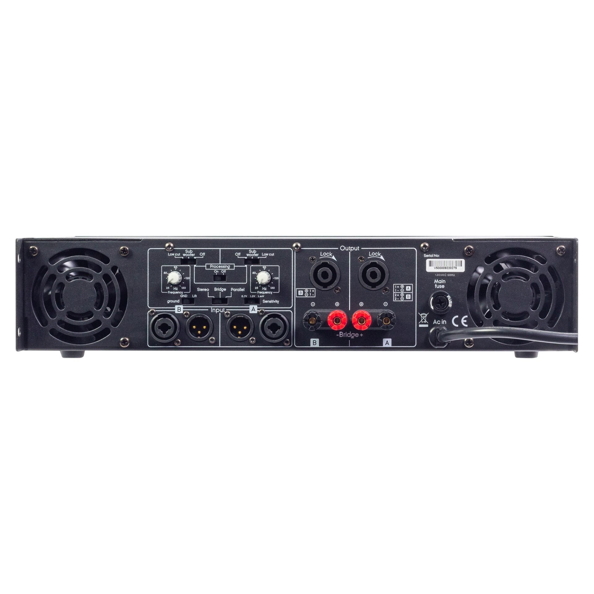 Amplificador estéreo con crossover Vento V5000