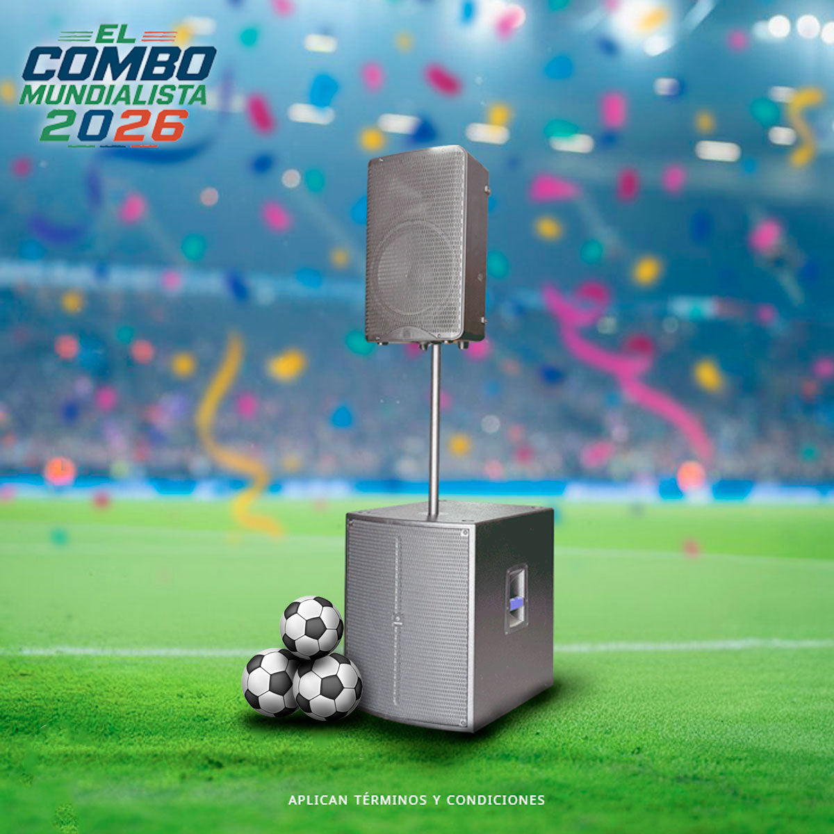 Combo Mundialista 2026: Cabina Activa Vento ZV12X 800W + Bajo Activo 15" Vento 15XS