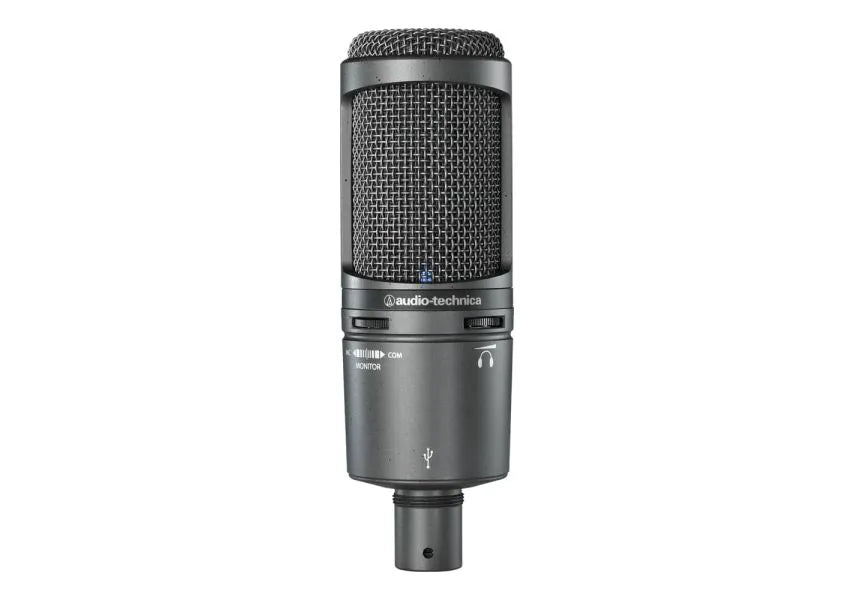 Paquete Micrófono USB Condensador Omnidireccional Audio-Technica AT2020USB+PK