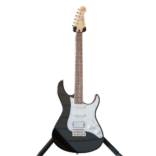 foto principal guitarra yamaha pac012bl color blanco con negro
