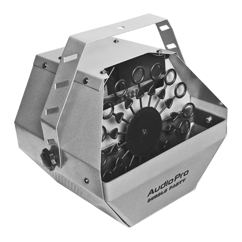 Máquina de burbujas profesional AudioPro BUBBLE PARTY para fiestas, bodas, shows y eventos